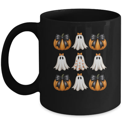 Halloween Coquette Bow Pumpkin Ghost Spooky Boo Women Girl Mug | teecentury