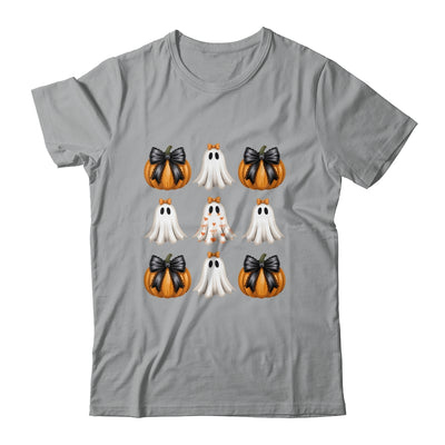 Halloween Coquette Bow Pumpkin Ghost Spooky Boo Women Girl Shirt & Sweatshirt | teecentury