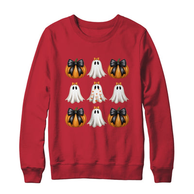 Halloween Coquette Bow Pumpkin Ghost Spooky Boo Women Girl Shirt & Sweatshirt | teecentury