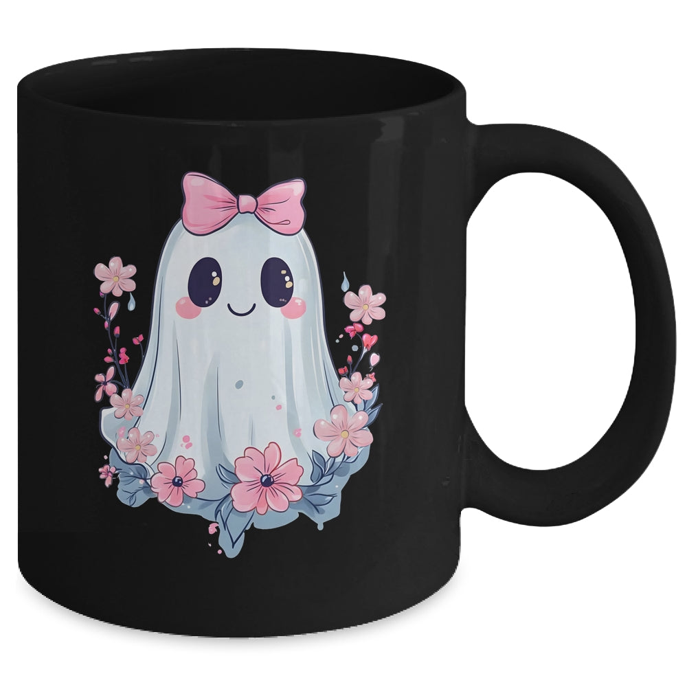 Halloween Coquette Bows Ghost Costume Floral Girls Women Mug | teecentury