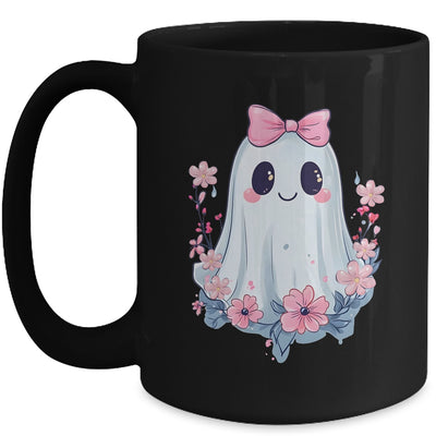 Halloween Coquette Bows Ghost Costume Floral Girls Women Mug | teecentury