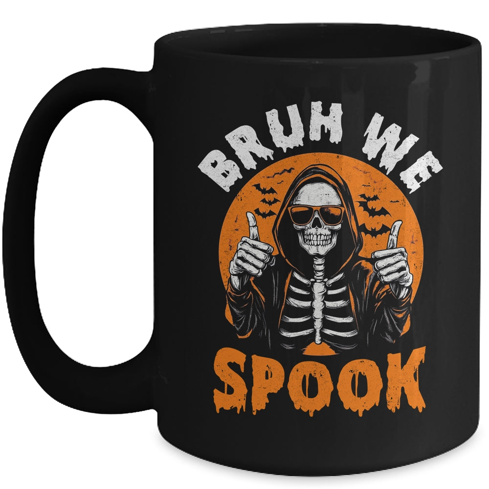 Halloween Costume Boys Girls Skeleton Bruh Halloween Funny Mug | teecentury