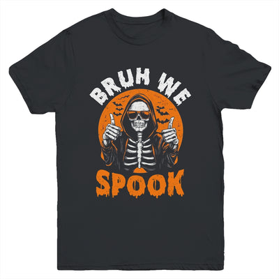 Halloween Costume Boys Girls Skeleton Bruh Halloween Funny Youth Shirt | teecentury