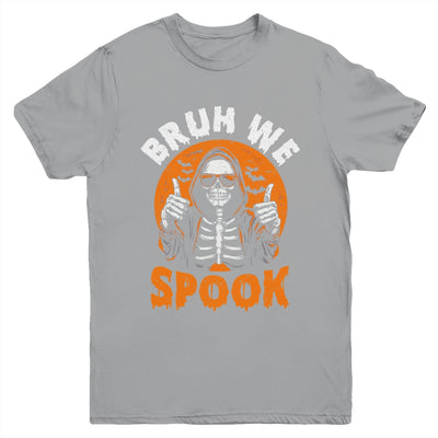 Halloween Costume Boys Girls Skeleton Bruh Halloween Funny Youth Shirt | teecentury