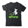 Halloween Costume Witch Women Girls Horror Flight Instructor Shirt & Tank Top | teecentury