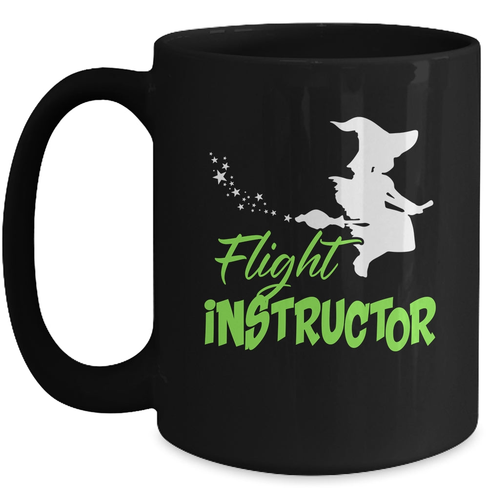 Halloween Costume Witch Women Girls Horror Flight Instructor Mug | teecentury