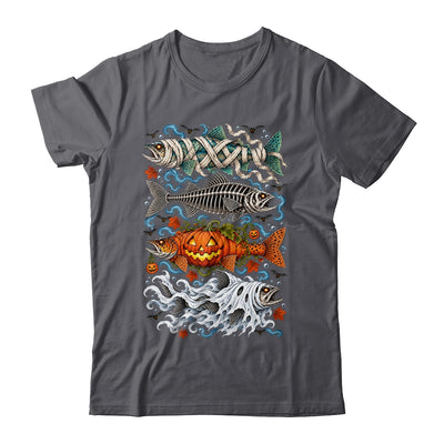 Halloween Fishing Trout Fish Ghost Pumpkin Skeleton Mummy Shirt & Hoodie | teecentury