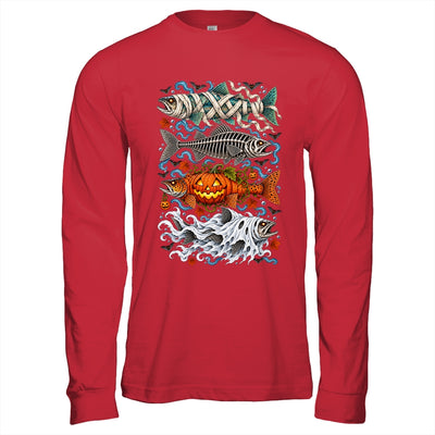 Halloween Fishing Trout Fish Ghost Pumpkin Skeleton Mummy Shirt & Hoodie | teecentury