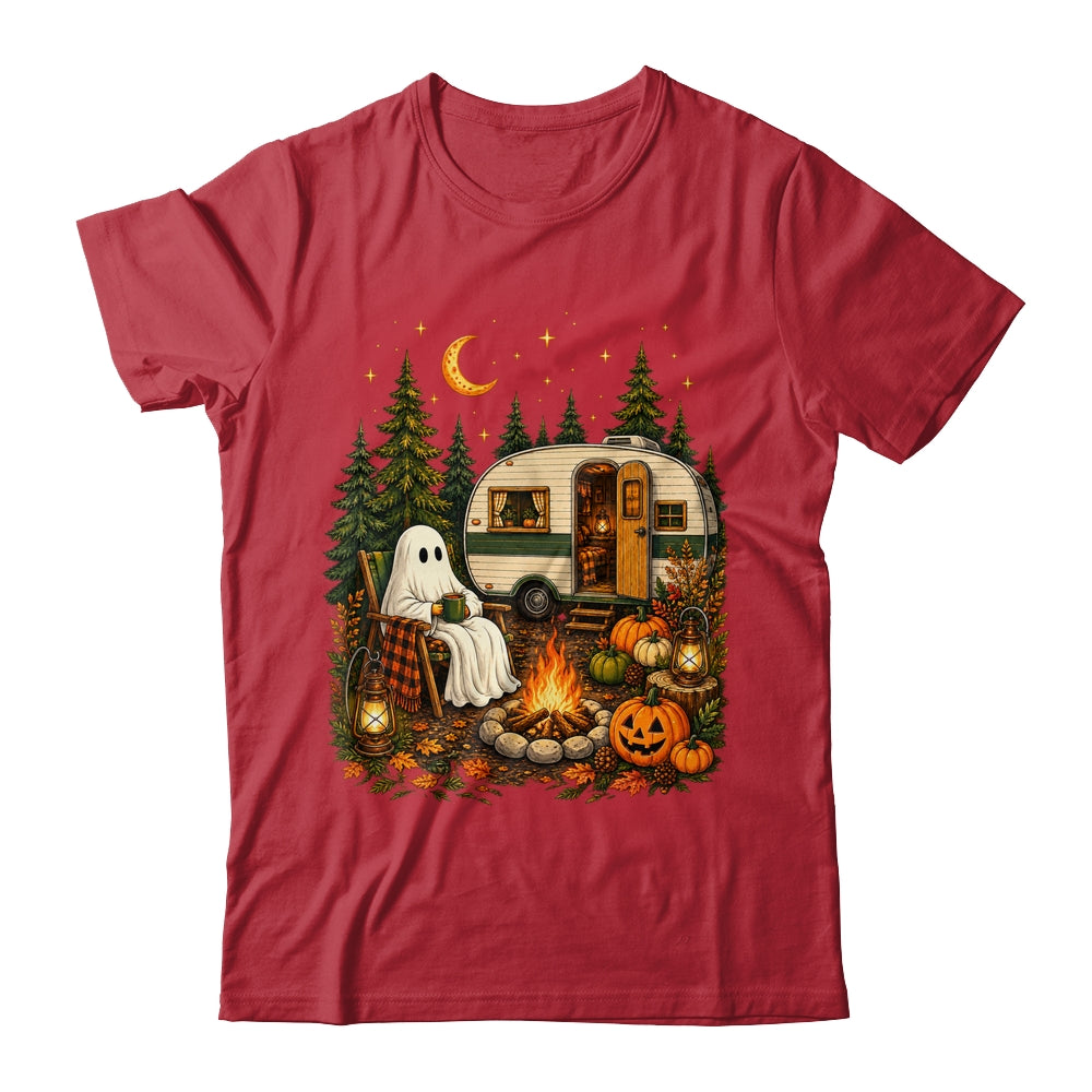 Halloween Ghost RV Camper Camping Fall Moon Night Funny Shirt & Hoodie | teecentury