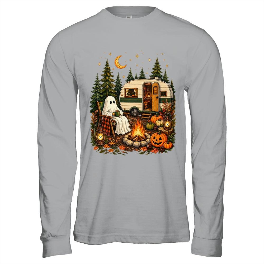 Halloween Ghost RV Camper Camping Fall Moon Night Funny Shirt & Hoodie | teecentury