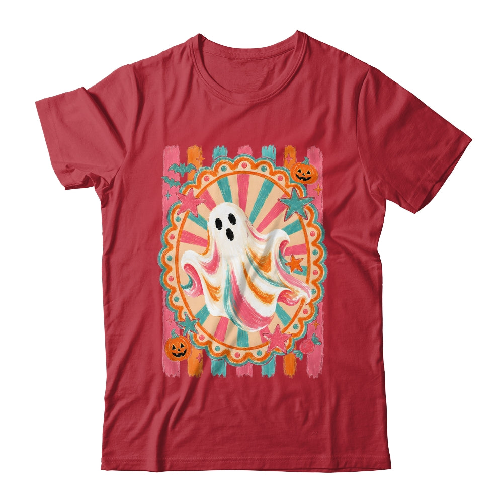 Halloween Ghost Rustic Vintage Stripes Fall Autumn Graphic Shirt & Sweatshirt | teecentury