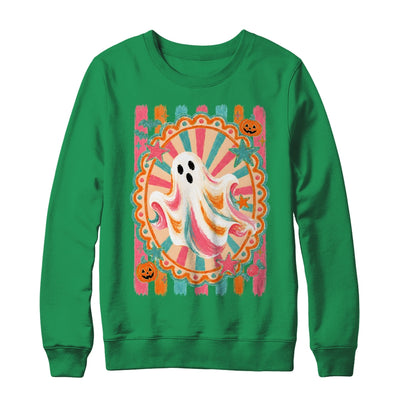 Halloween Ghost Rustic Vintage Stripes Fall Autumn Graphic Shirt & Sweatshirt | teecentury