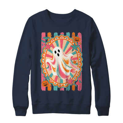 Halloween Ghost Rustic Vintage Stripes Fall Autumn Graphic Shirt & Sweatshirt | teecentury