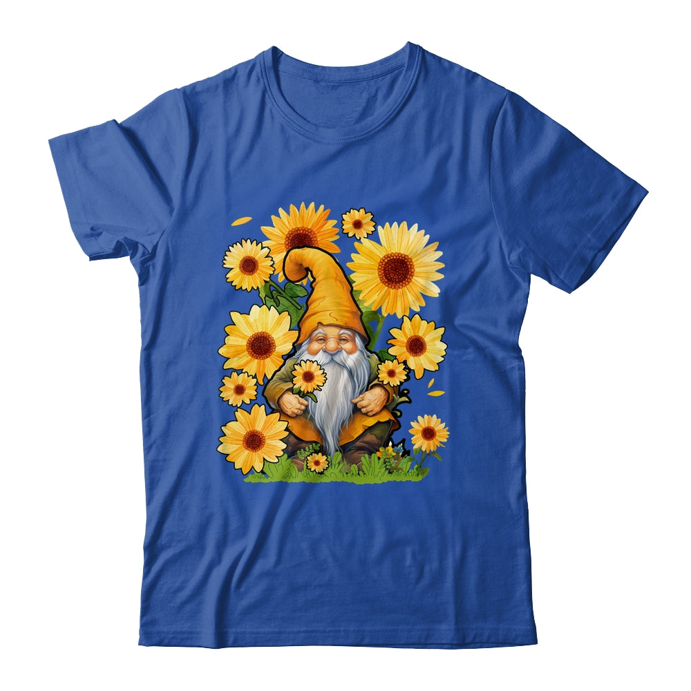 Halloween Gnomes Sunflower Autumn Pumpkin Fall Knomes Shirt & Tank Top | teecentury
