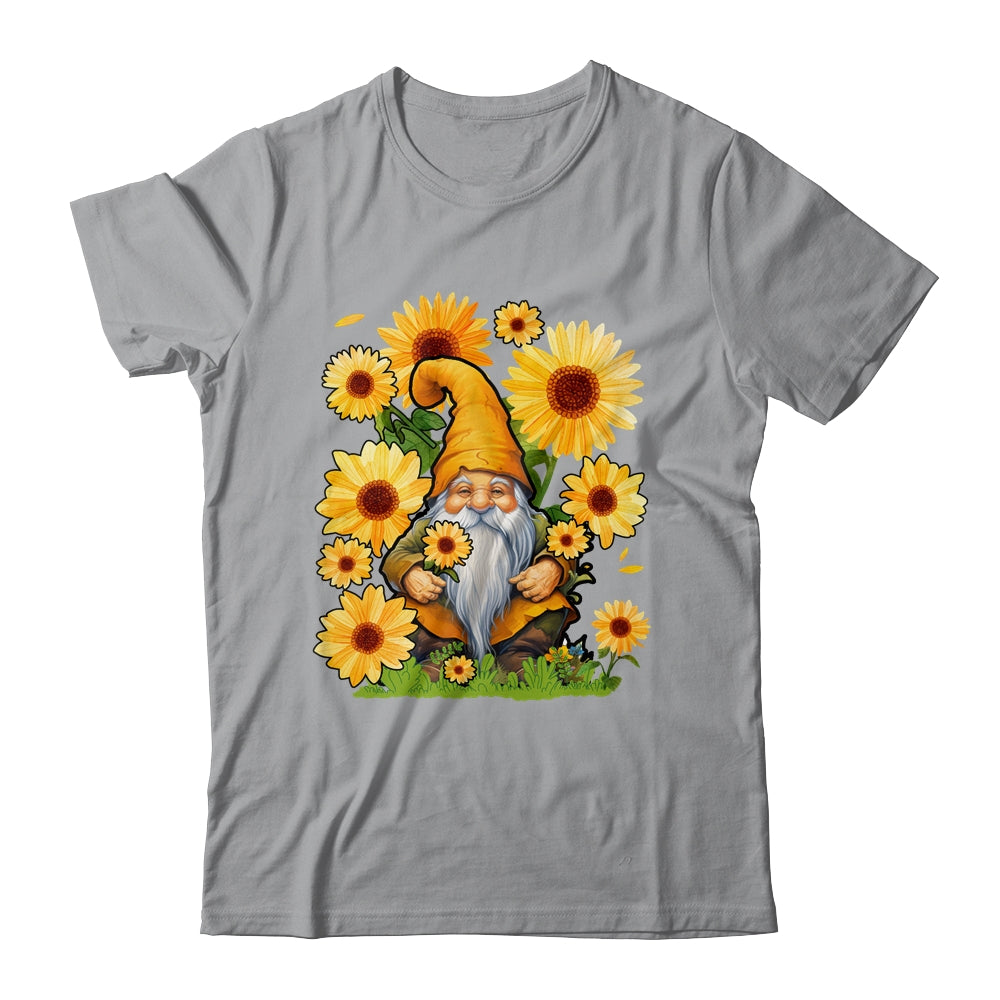 Halloween Gnomes Sunflower Autumn Pumpkin Fall Knomes Shirt & Tank Top | teecentury