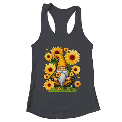 Halloween Gnomes Sunflower Autumn Pumpkin Fall Knomes Shirt & Tank Top | teecentury