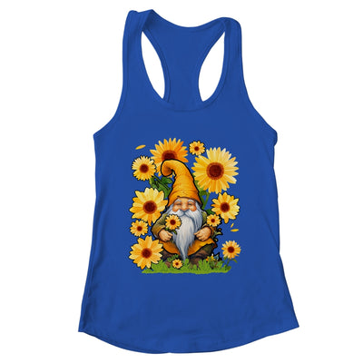 Halloween Gnomes Sunflower Autumn Pumpkin Fall Knomes Shirt & Tank Top | teecentury
