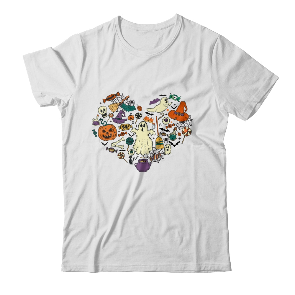 Halloween Heart Women Cute Vintage Graphic Halloween Party Shirt & Sweatshirt | teecentury