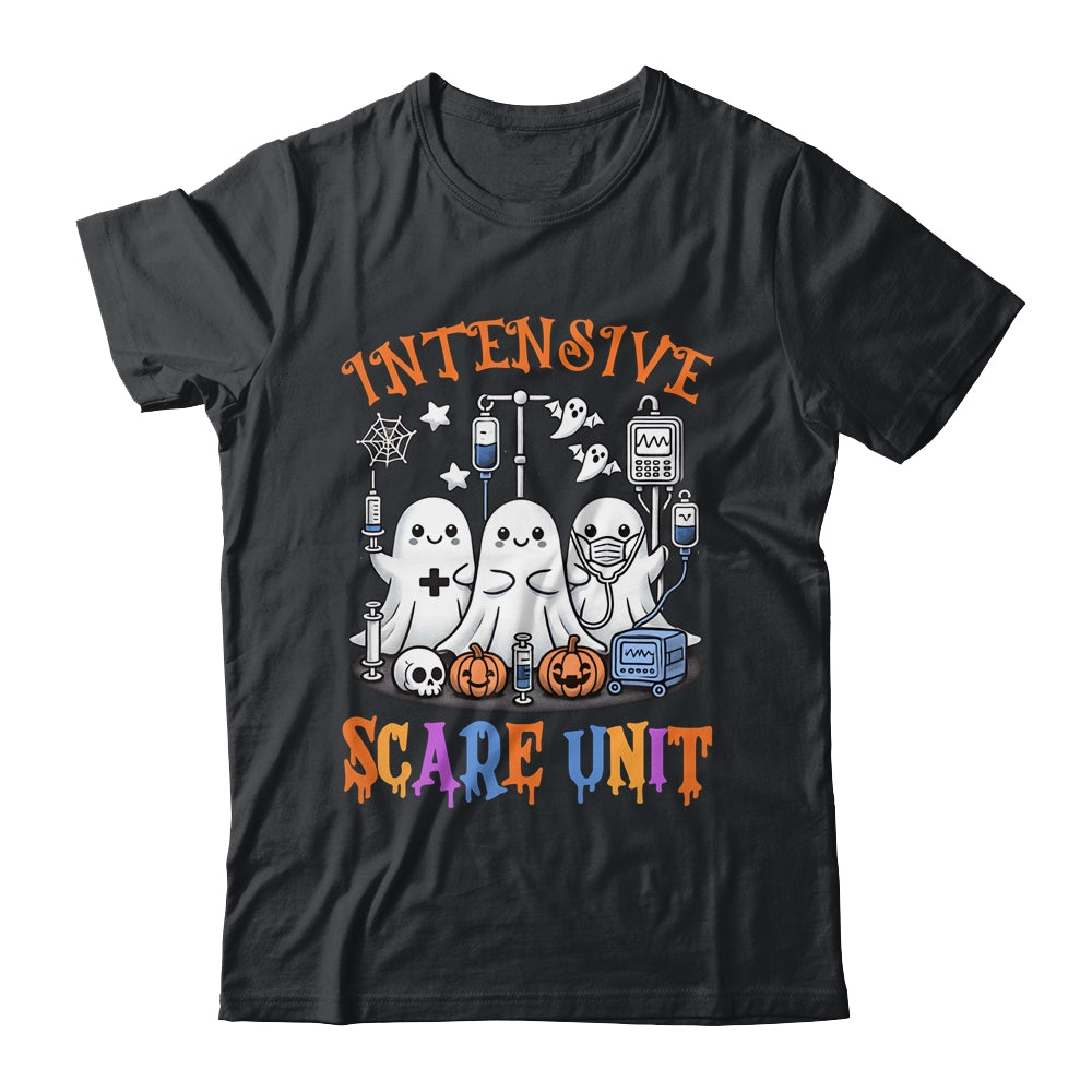 Halloween Intensive Care Scare Unit Ghost Nurse ICU Nursing Shirt & Hoodie | teecentury