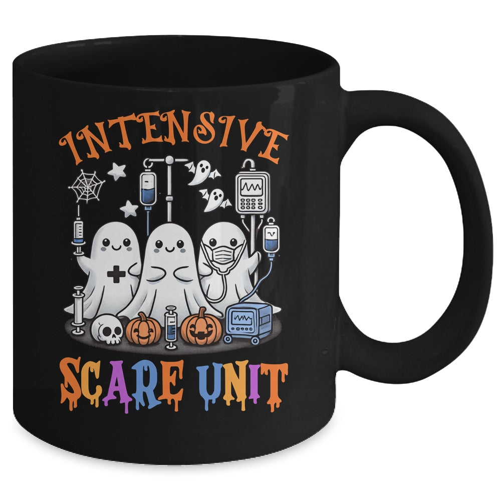 Halloween Intensive Care Scare Unit Ghost Nurse ICU Nursing Mug | teecentury