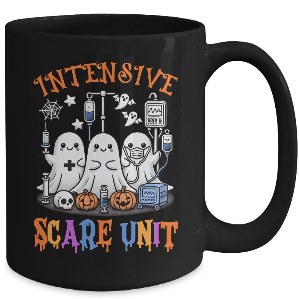 Halloween Intensive Care Scare Unit Ghost Nurse ICU Nursing Mug | teecentury
