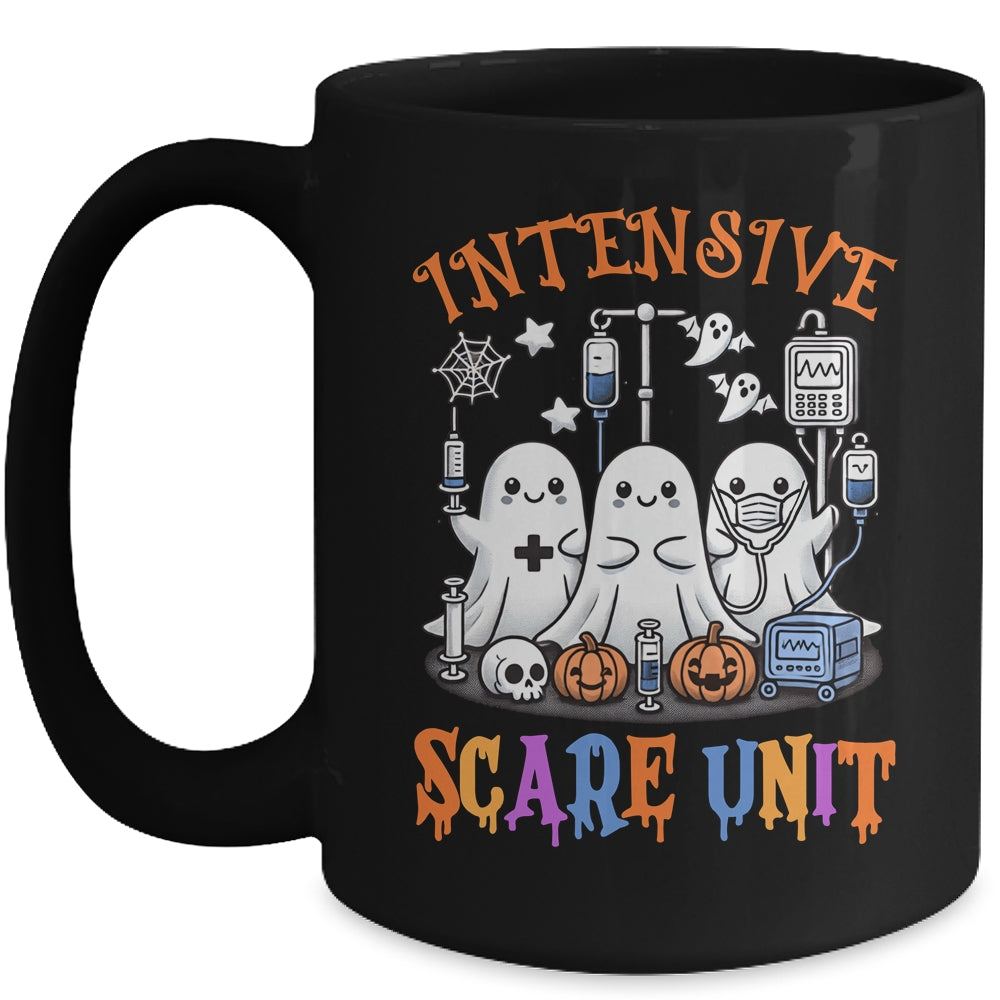 Halloween Intensive Care Scare Unit Ghost Nurse ICU Nursing Mug | teecentury