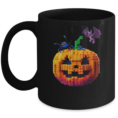 Halloween Master Builder Pumpkin Kids Building Blocks Bricks Mug | teecentury