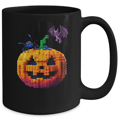 Halloween Master Builder Pumpkin Kids Building Blocks Bricks Mug | teecentury