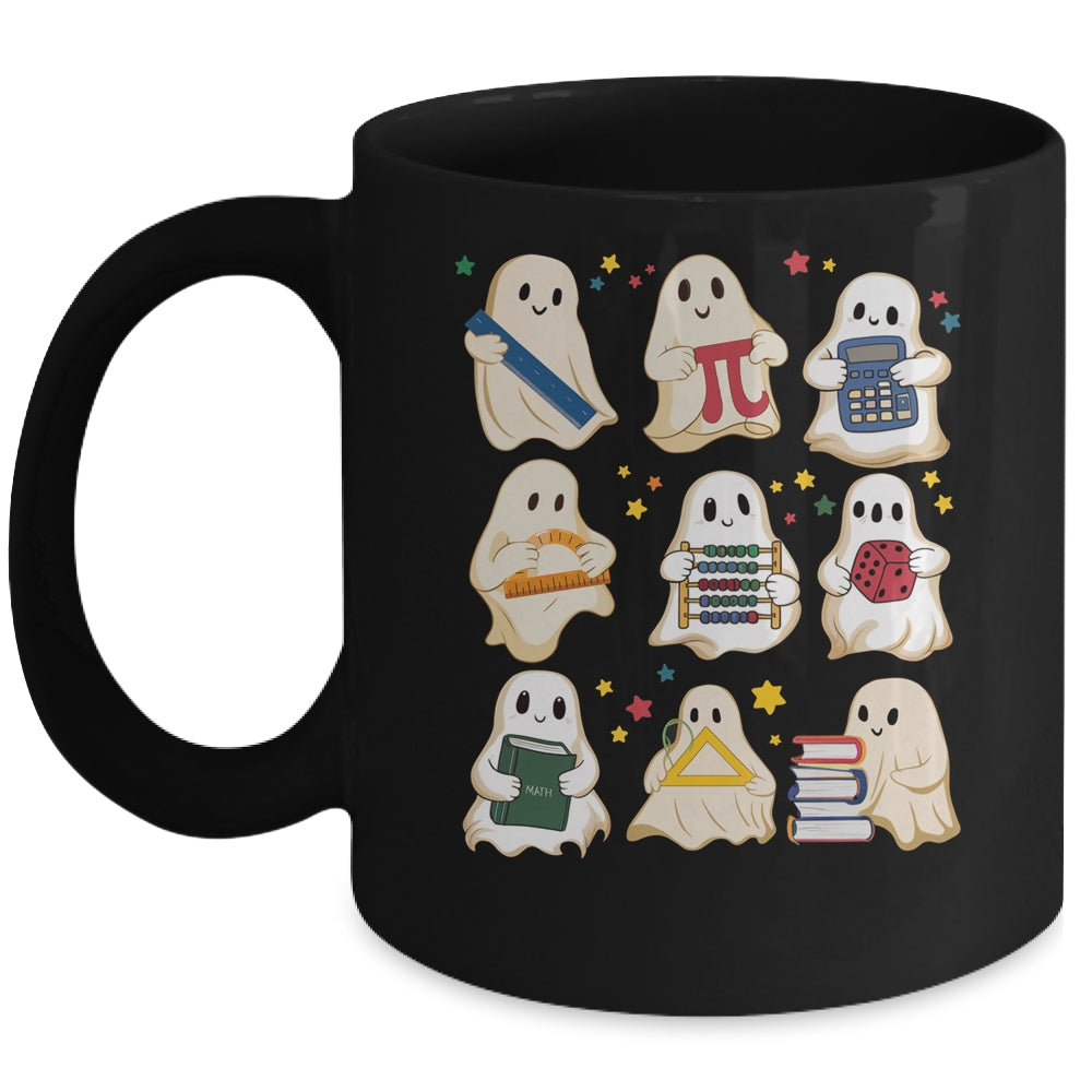 Halloween Math Teacher Cute Ghost Math Teacher Costume Mug | teecentury