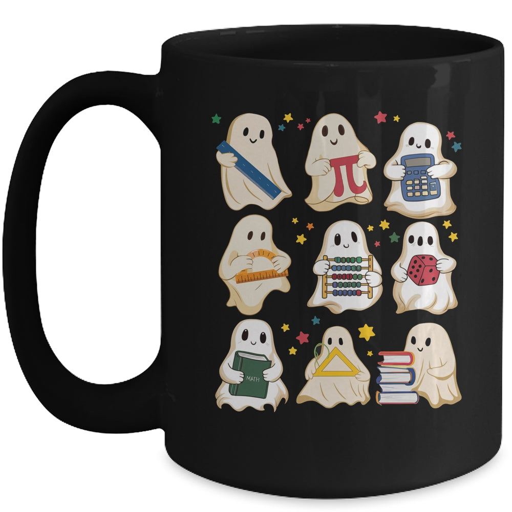 Halloween Math Teacher Cute Ghost Math Teacher Costume Mug | teecentury