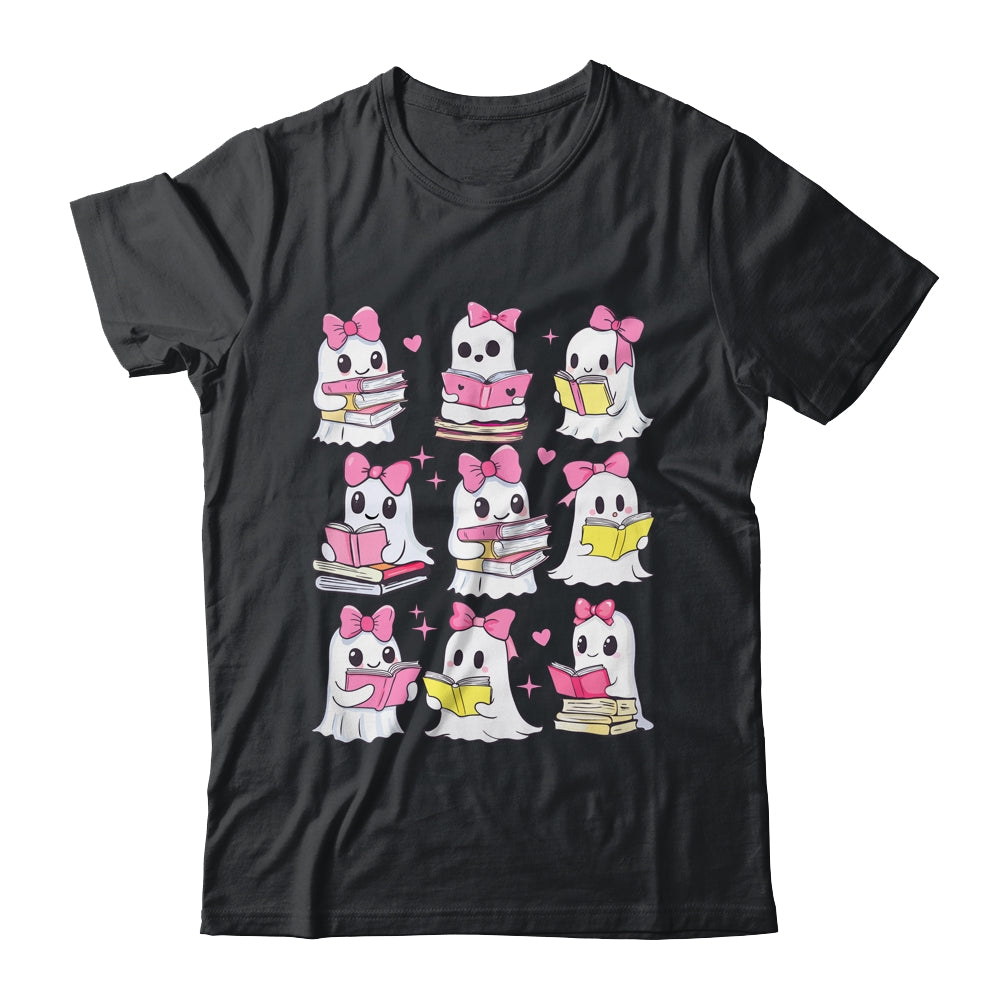 Halloween Pink Ghost Read More Books Spooky Boo Teacher Kids Shirt & Sweatshirt | teecentury