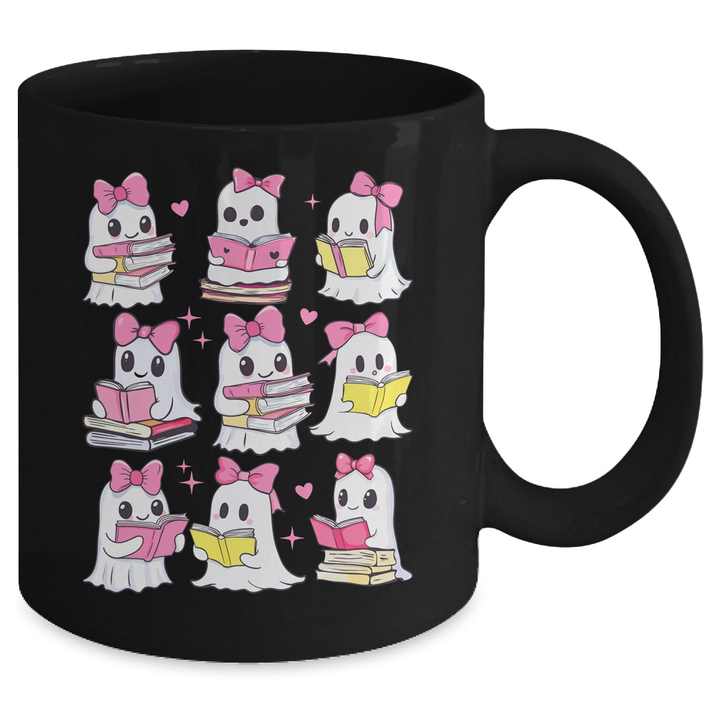 Halloween Pink Ghost Read More Books Spooky Boo Teacher Kids Mug | teecentury