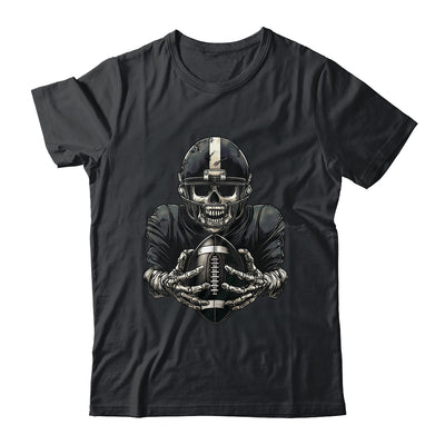Halloween Skeleton Football Player Spooky Sports Graphic Shirt & Hoodie | teecentury
