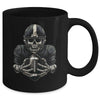 Halloween Skeleton Football Player Spooky Sports Graphic Mug | teecentury