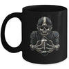 Halloween Skeleton Football Player Spooky Sports Graphic Mug | teecentury