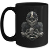 Halloween Skeleton Football Player Spooky Sports Graphic Mug | teecentury