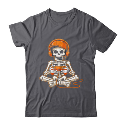 Halloween Skeleton Gamer Video Gaming Boys Men Kids Teens Shirt & Hoodie | teecentury