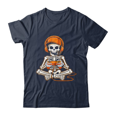 Halloween Skeleton Gamer Video Gaming Boys Men Kids Teens Shirt & Hoodie | teecentury