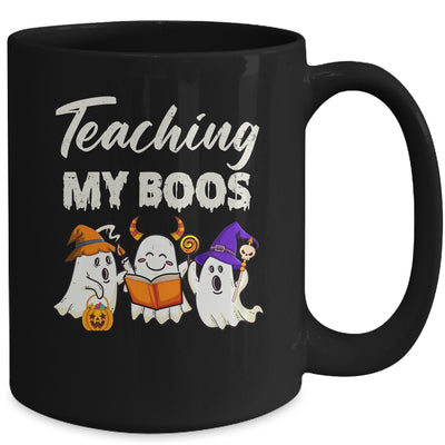 Halloween Teacher Teaching My Boos Cute Ghost Costume Funny Mug | teecentury