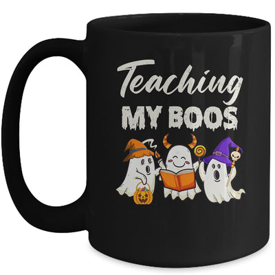 Halloween Teacher Teaching My Boos Cute Ghost Costume Funny Mug | teecentury