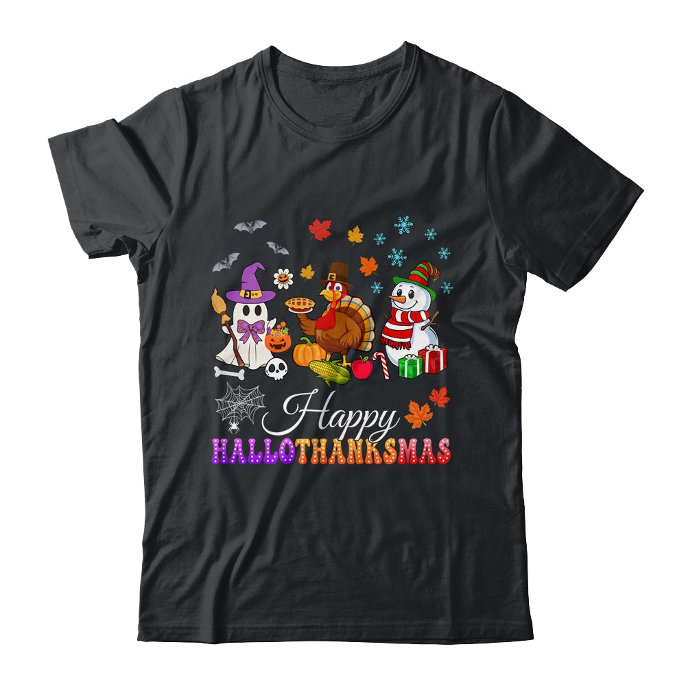 Halloween Thanksgiving Christmas Happy HalloThanksMas Kids Shirt & Sweatshirt | teecentury