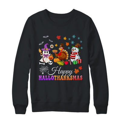 Halloween Thanksgiving Christmas Happy HalloThanksMas Kids Shirt & Sweatshirt | teecentury