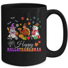 Halloween Thanksgiving Christmas Happy HalloThanksMas Kids Mug | teecentury
