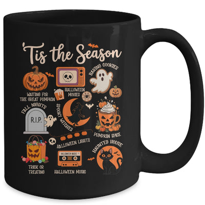 Halloween Tis The Season Spooky Witch Pumpkin Fall Retro Mug | teecentury
