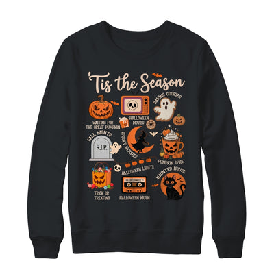Halloween Tis The Season Spooky Witch Pumpkin Fall Retro Shirt & Sweatshirt | teecentury
