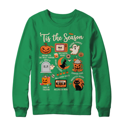 Halloween Tis The Season Spooky Witch Pumpkin Fall Retro Shirt & Sweatshirt | teecentury