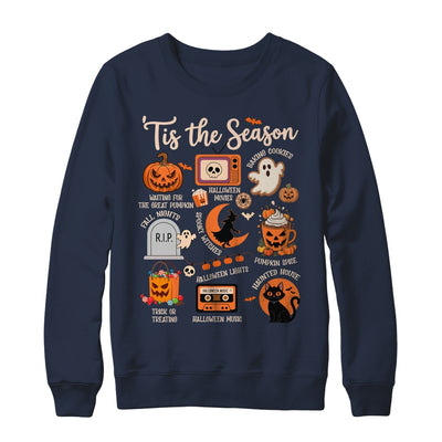Halloween Tis The Season Spooky Witch Pumpkin Fall Retro Shirt & Sweatshirt | teecentury