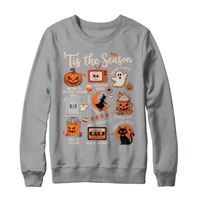 Halloween Tis The Season Spooky Witch Pumpkin Fall Retro Shirt & Sweatshirt | teecentury