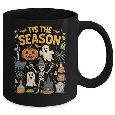 Halloween Vibes Spooky Season Pumpkin Witch Tis The Season Mug | teecentury