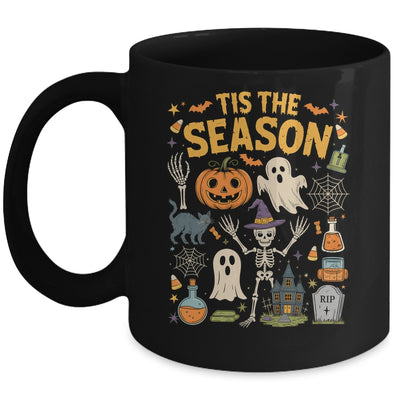 Halloween Vibes Spooky Season Pumpkin Witch Tis The Season Mug | teecentury